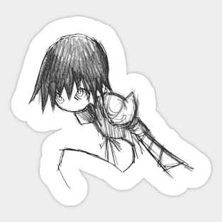 Kanbaru Suruga (Bakemonogatari) "Ending" Sticker